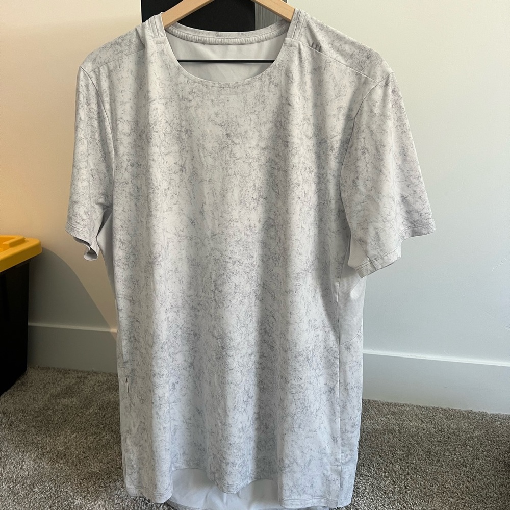 Lululemon Athletic Short Sleeve in White Marble